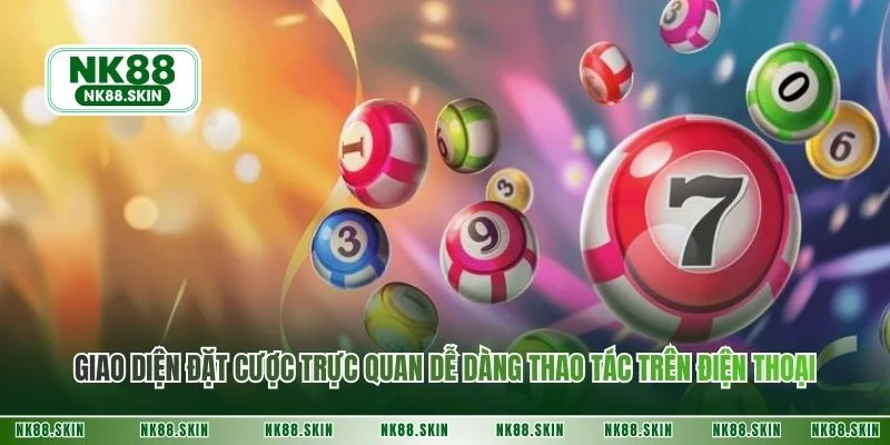 Giao diện đặt cược trực quan dễ dàng thao tác trên điện thoại